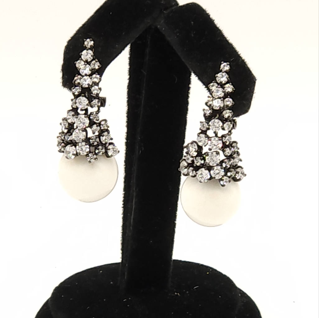 Designer Silver Earrings Angelique De Paris